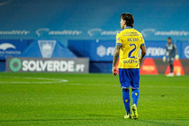 Ricard Sanchez Liga Portekiz maçı sırasında Estoril Praia ve Vitoria SC takımları arasında Estadio Antonio Coimbra da Mota 'da görüldü (Maciej Rogowski / Ball Raw Images)
