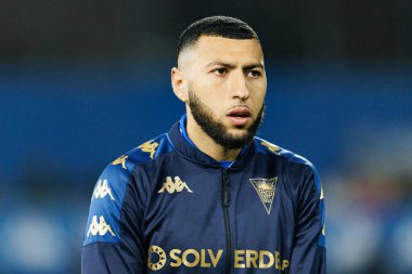 Yanis Begraoui, Liga Portekiz maçı sırasında Estoril Praia ve Vitoria SC takımları arasında Estadio Antonio Coimbra da Mota (Maciej Rogowski / Ball Raw Images)