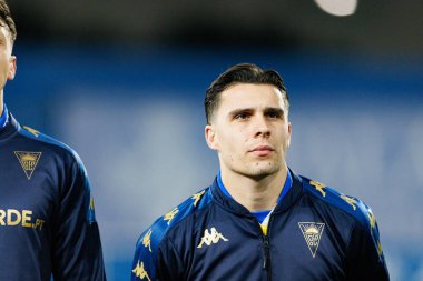 Pedro Amaral, Liga Portekiz maçı sırasında Estoril Praia ve Vitoria SC takımları arasında Estadio Antonio Coimbra da Mota 'da görüldü (Maciej Rogowski / Ball Raw Images)