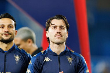 Ricard Sanchez Liga Portekiz maçı sırasında Estoril Praia ve Vitoria SC takımları arasında Estadio Antonio Coimbra da Mota 'da görüldü (Maciej Rogowski / Ball Raw Images)