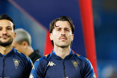 Ricard Sanchez Liga Portekiz maçı sırasında Estoril Praia ve Vitoria SC takımları arasında Estadio Antonio Coimbra da Mota 'da görüldü (Maciej Rogowski / Ball Raw Images)