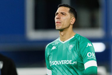 Joel Robles, Liga Portekiz maçı sırasında Estoril Praia ve Vitoria SC takımları arasında Estadio Antonio Coimbra da Mota 'da görüldü (Maciej Rogowski / Ball Raw Images)