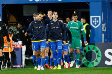Ricard Sanchez Liga Portekiz maçı sırasında Estoril Praia ve Vitoria SC takımları arasında Estadio Antonio Coimbra da Mota 'da görüldü (Maciej Rogowski / Ball Raw Images)