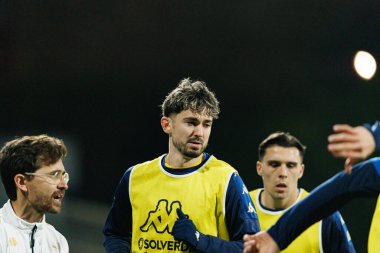 Jordan Holsgrove, Liga Portekiz maçı sırasında Estoril Praia ve Vitoria SC takımları arasında Estadio Antonio Coimbra da Mota (Maciej Rogowski / Ball Raw Images)