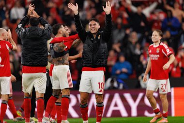 Georgiy Sudakov SL Benfica ve Real Madrid CF (Maciej Rogowski / Ball Raw Images) arasındaki Şampiyonlar Ligi faz maçında görüldü)