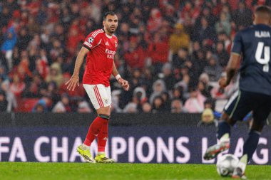 SL Benfica ve Real Madrid CF (Maciej Rogowski / Ball Raw Images) arasındaki Şampiyonlar Ligi faz maçında Vangelis Pavlidis görüldü)