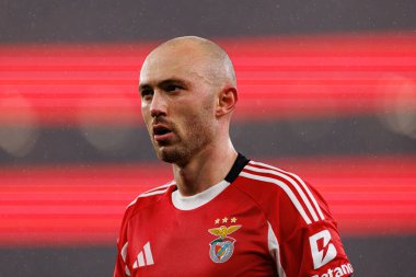 Fredrik Aursnes SL Benfica ve Real Madrid CF (Maciej Rogowski / Ball Raw Images) arasında Şampiyonlar Ligi faz oyunu sırasında görüldü)