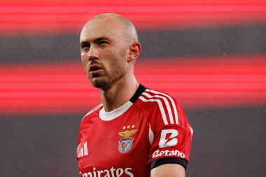 Fredrik Aursnes SL Benfica ve Real Madrid CF (Maciej Rogowski / Ball Raw Images) arasında Şampiyonlar Ligi faz oyunu sırasında görüldü)