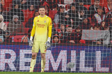 Anatoliy Trubin SL Benfica ve Real Madrid CF (Maciej Rogowski / Ball Raw Images) arasındaki Şampiyonlar Ligi faz maçında görüldü)