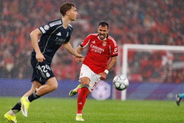 SL Benfica ve Real Madrid CF (Maciej Rogowski / Ball Raw Images) arasındaki Şampiyonlar Ligi faz maçında Vangelis Pavlidis görüldü)