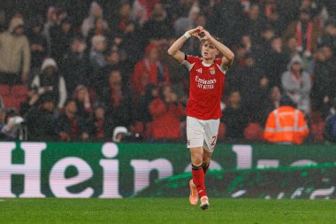 Andreas Schjelderup SL Benfica ve Real Madrid CF (Maciej Rogowski / Ball Raw Images) arasındaki Şampiyonlar Ligi faz maçında gol attıktan sonra kutlama yaparken görüldü)