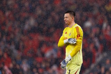 Anatoliy Trubin SL Benfica ve Real Madrid CF (Maciej Rogowski / Ball Raw Images) arasındaki Şampiyonlar Ligi faz maçında görüldü)
