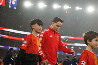 Andreas Schjelderup SL Benfica ve Real Madrid CF (Maciej Rogowski / Ball Raw Images) arasındaki Şampiyonlar Ligi faz maçında görüldü)