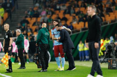 Jakub Moder, Real Betis Balompie ve Feyenoord Rotterdam (Maciej Rogowski / Ball Raw Images) takımları arasında oynanan UEFA Avrupa Ligi maçında görüldü.)
