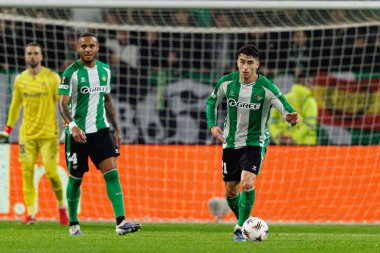 Natan ve Marc Roca, Real Betis Balompie ve Feyenoord Rotterdam (Maciej Rogowski / Ball Raw Images) takımları arasında oynanan UEFA Avrupa Ligi maçında görüldü.)