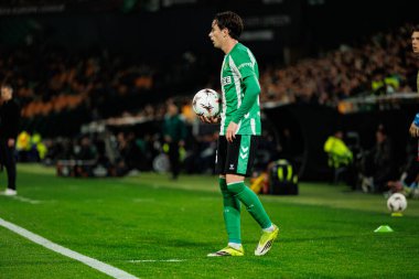 Valentin Gomez, Real Betis Balompie ve Feyenoord Rotterdam (Maciej Rogowski / Ball Raw Images) takımları arasında oynanan UEFA Avrupa Ligi maçında görüldü.)