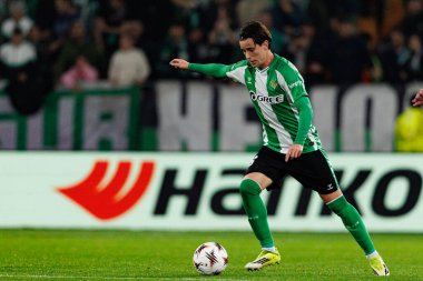 Valentin Gomez, Real Betis Balompie ve Feyenoord Rotterdam (Maciej Rogowski / Ball Raw Images) takımları arasında oynanan UEFA Avrupa Ligi maçında görüldü.)