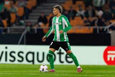 Nelson Deossa, Real Betis Balompie ve Feyenoord Rotterdam (Maciej Rogowski / Ball Raw Images) takımları arasındaki UEFA Avrupa Ligi maçında görüldü.)