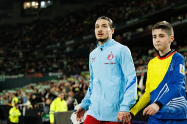 Anis Hacı Moussa, Real Betis Balompie ve Feyenoord Rotterdam (Maciej Rogowski / Ball Raw Images) takımları arasında oynanan UEFA Avrupa Ligi maçında görüldü.)