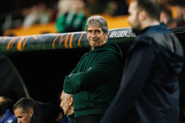 Manuel Pellegrini, Real Betis Balompie ve Feyenoord Rotterdam (Maciej Rogowski / Ball Raw Images) takımları arasında oynanan UEFA Avrupa Ligi maçında görüldü.)