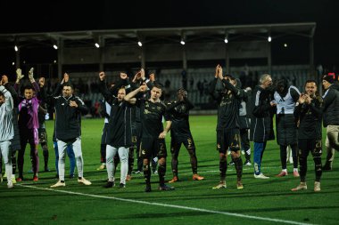 Casa Pia oyuncuları Liga Portekiz 'de Casa Pia AC ile FC Porto (Maciej Rogowski / Ball Raw Images) arasında oynanırken görüldü)