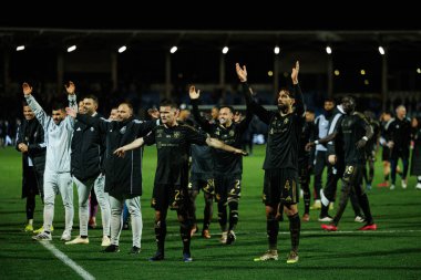 Casa Pia oyuncuları Liga Portekiz 'de Casa Pia AC ile FC Porto (Maciej Rogowski / Ball Raw Images) arasında oynanırken görüldü)