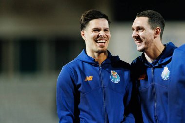 Francisco Moura ve Joao Costa, Liga Portekiz maçında Casa Pia AC ve FC Porto (Maciej Rogowski / Ball Raw Images) arasında görüldü.)