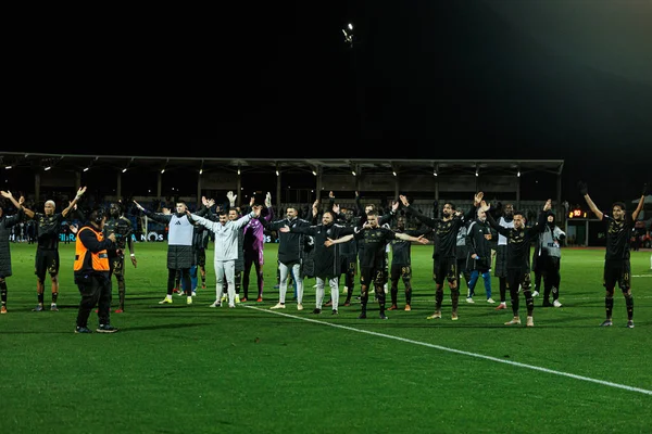 Casa Pia oyuncuları Liga Portekiz 'de Casa Pia AC ile FC Porto (Maciej Rogowski / Ball Raw Images) arasında oynanırken görüldü)