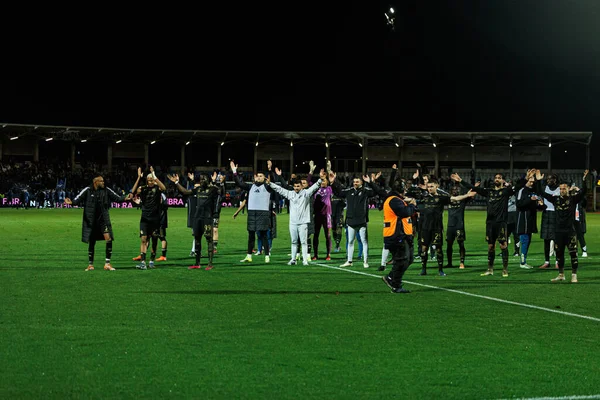 Casa Pia oyuncuları Liga Portekiz 'de Casa Pia AC ile FC Porto (Maciej Rogowski / Ball Raw Images) arasında oynanırken görüldü)