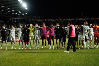 Copa Del Rey çeyrek final maçında Albacete Balompie ve FC Barcelona (Maciej Rogowski / Ball Raw Images) takımları arasında görülen Albacete oyuncuları)
