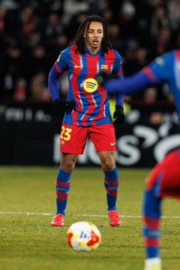 Jules Kounde, Copa Del Rey çeyrek final maçında Albacete Balompie ve FC Barcelona takımları arasında görüldü (Maciej Rogowski / Ball Raw Images)