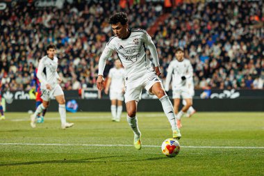 Jonathan Gomez, Copa Del Rey çeyrek final maçında Albacete Balompie ve FC Barcelona (Maciej Rogowski / Ball Raw Images) takımları arasında görüldü)