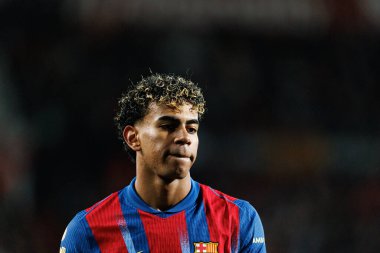 Lamine Yamal, Copa Del Rey çeyrek final maçında Albacete Balompie ve FC Barcelona takımları arasında görüldü (Maciej Rogowski / Ball Raw Images)