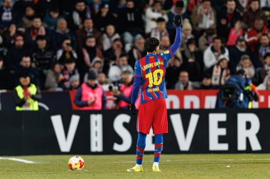 Lamine Yamal, Copa Del Rey çeyrek final maçında Albacete Balompie ve FC Barcelona takımları arasında görüldü (Maciej Rogowski / Ball Raw Images)