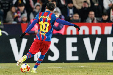 Lamine Yamal, Copa Del Rey çeyrek final maçında Albacete Balompie ve FC Barcelona takımları arasında görüldü (Maciej Rogowski / Ball Raw Images)