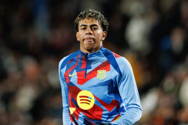 Lamine Yamal, Copa Del Rey çeyrek final maçında Albacete Balompie ve FC Barcelona takımları arasında görüldü (Maciej Rogowski / Ball Raw Images)