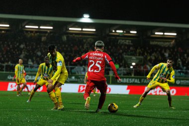 Gianluca Prestianni, Liga Portekiz maçı sırasında CD Tondela ve SL Benfica (Maciej Rogowski / Ball Raw Images) arasında görüldü.)