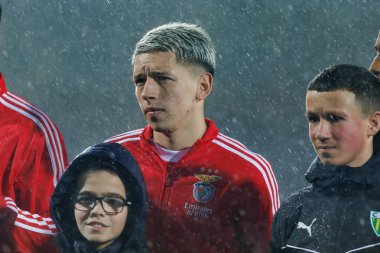 Gianluca Prestianni, Liga Portekiz maçı sırasında CD Tondela ve SL Benfica (Maciej Rogowski / Ball Raw Images) arasında görüldü.)