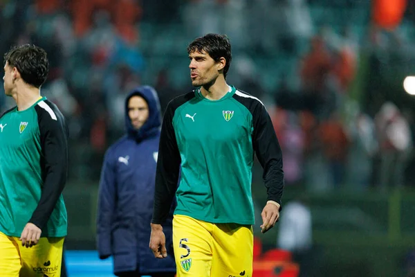 Joao Afonso, Liga Portekiz maçı sırasında CD Tondela ve SL Benfica (Maciej Rogowski / Ball Raw Images) arasında görüldü)