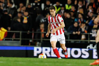 Inigo Ruiz de Galarreta, Copa Del Rey çeyrek final maçında Valencia CF ve Athletic Club (Maciej Rogowski / Ball Raw Images) takımları arasında görüldü.)