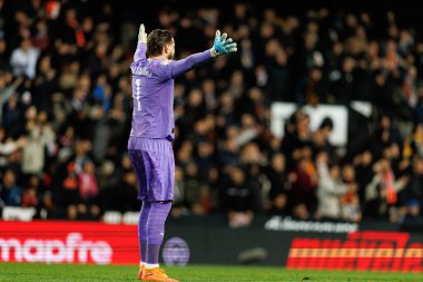 Valencia CF ve Athletic Club (Maciej Rogowski / Ball Raw Images) takımları arasında oynanan Copa Del Rey çeyrek final maçında Dimitrievski 'yi çaldı.)