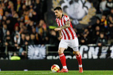 Yuri Berchiche, Copa Del Rey çeyrek final maçında Valencia CF ve Athletic Club (Maciej Rogowski / Ball Raw Images) takımları arasında görüldü.)