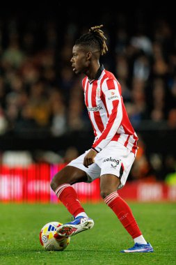 Nicolas Nico Williams, Copa Del Rey çeyrek final maçında Valencia CF ve Athletic Club (Maciej Rogowski / Ball Raw Images) takımları arasında görüldü.)