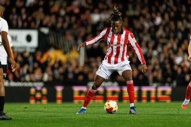 Nicolas Nico Williams, Copa Del Rey çeyrek final maçında Valencia CF ve Athletic Club (Maciej Rogowski / Ball Raw Images) takımları arasında görüldü.)