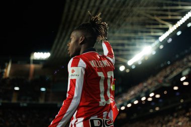 Nicolas Nico Williams, Copa Del Rey çeyrek final maçında Valencia CF ve Athletic Club (Maciej Rogowski / Ball Raw Images) takımları arasında görüldü.)