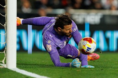 Çalınan Dimitrievski, Copa Del Rey 'in Valencia CF ve Athletic Club (Maciej Rogowski / Ball Raw Images) takımları arasındaki çeyrek final maçında tasarruf penaltısı gördü.)