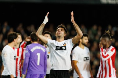 Hugo Duro, Copa Del Rey çeyrek final maçında Valencia CF ve Athletic Club (Maciej Rogowski / Ball Raw Images) takımları arasında görüldü.)