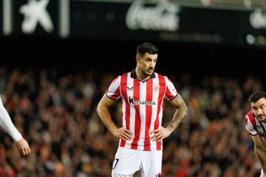 Yuri Berchiche, Copa Del Rey çeyrek final maçında Valencia CF ve Athletic Club (Maciej Rogowski / Ball Raw Images) takımları arasında görüldü.)