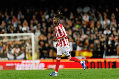 Nicolas Nico Williams, Copa Del Rey çeyrek final maçında Valencia CF ve Athletic Club (Maciej Rogowski / Ball Raw Images) takımları arasında görüldü.)