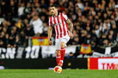 Yuri Berchiche, Copa Del Rey çeyrek final maçında Valencia CF ve Athletic Club (Maciej Rogowski / Ball Raw Images) takımları arasında görüldü.)